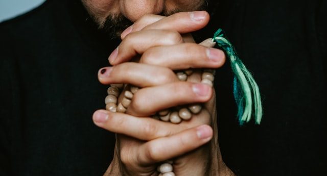 man praying